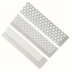 3pcs Diamond Painting Cross Stitch Ruler DIY Artificial Tools Stainless Steel Drawing Ruler Square Diamond Ruler 3-Piece Set