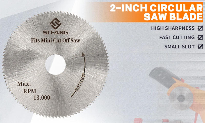 Description Picture 2 of item5PCS Mini Circular Saw Blade 50mm HSS High-speed Steel Wheel Discs 10mm Aperture for Wood Aluminum Metal Plate Cutting Tool
