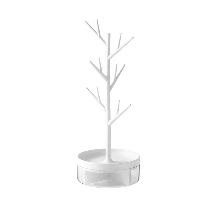 Description Picture 6 of item1pc Rotable Jewelry Stand Creative Tree Branch Earrings Necklace Ring Display Rack Desktop Multifunctional Storage Holder
