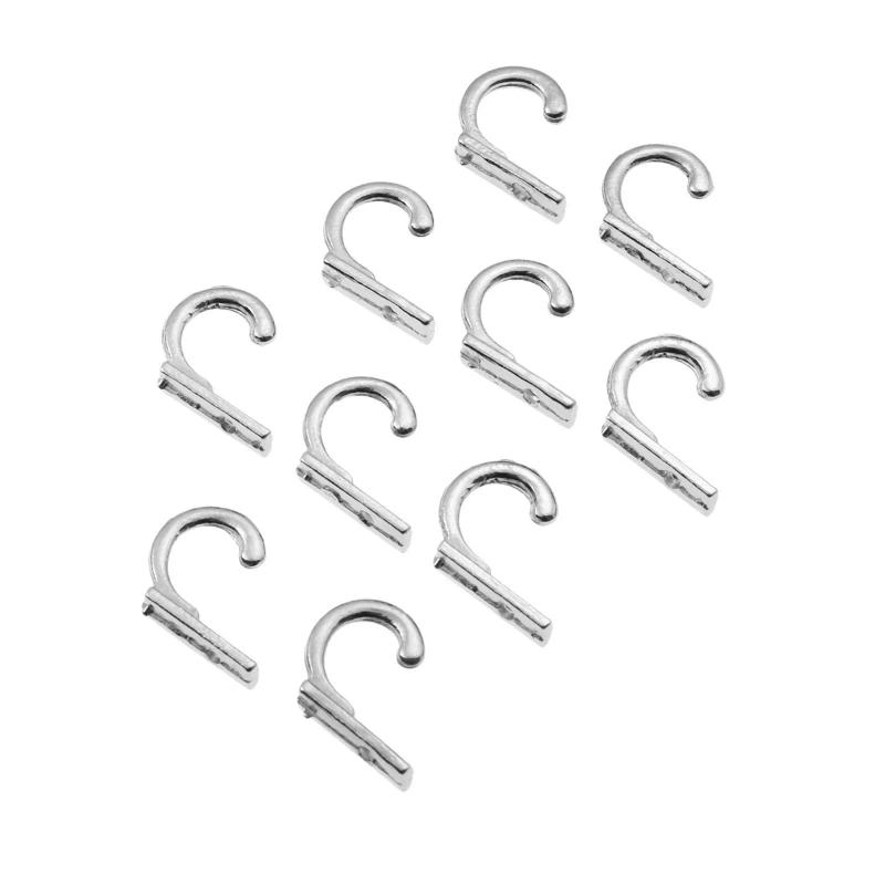 Description Picture 4 of item20 Pcs Silver Wall Mounted Hooks w/Screws Zinc Alloy Hat Coat Robe Hooks Hanger Bathroom Kitchen Hooks Rack Furniture Hardware