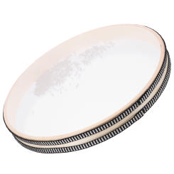 Percussion Instrument Waves Drum Orff Hand Toy Tambourine Beads Ocean Wood Kids Music Toys Baby