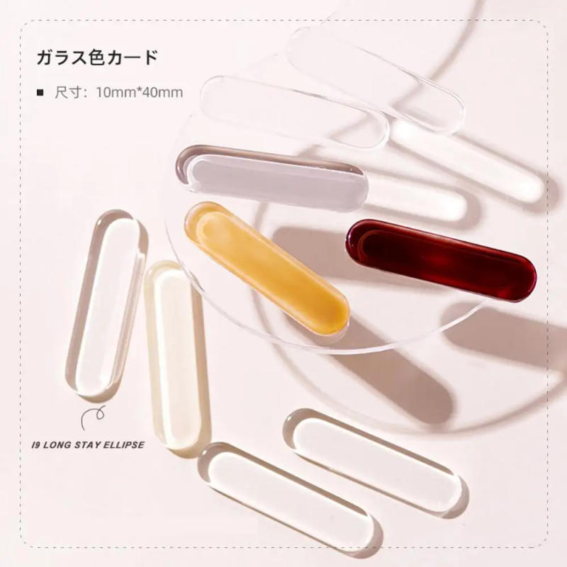 Description Picture 6 of item40pc/Bag Nail Art Glass Color Card Painting Display Designs Color Board Tips Card Manicure Tools UV Gel Nail Showing Tool