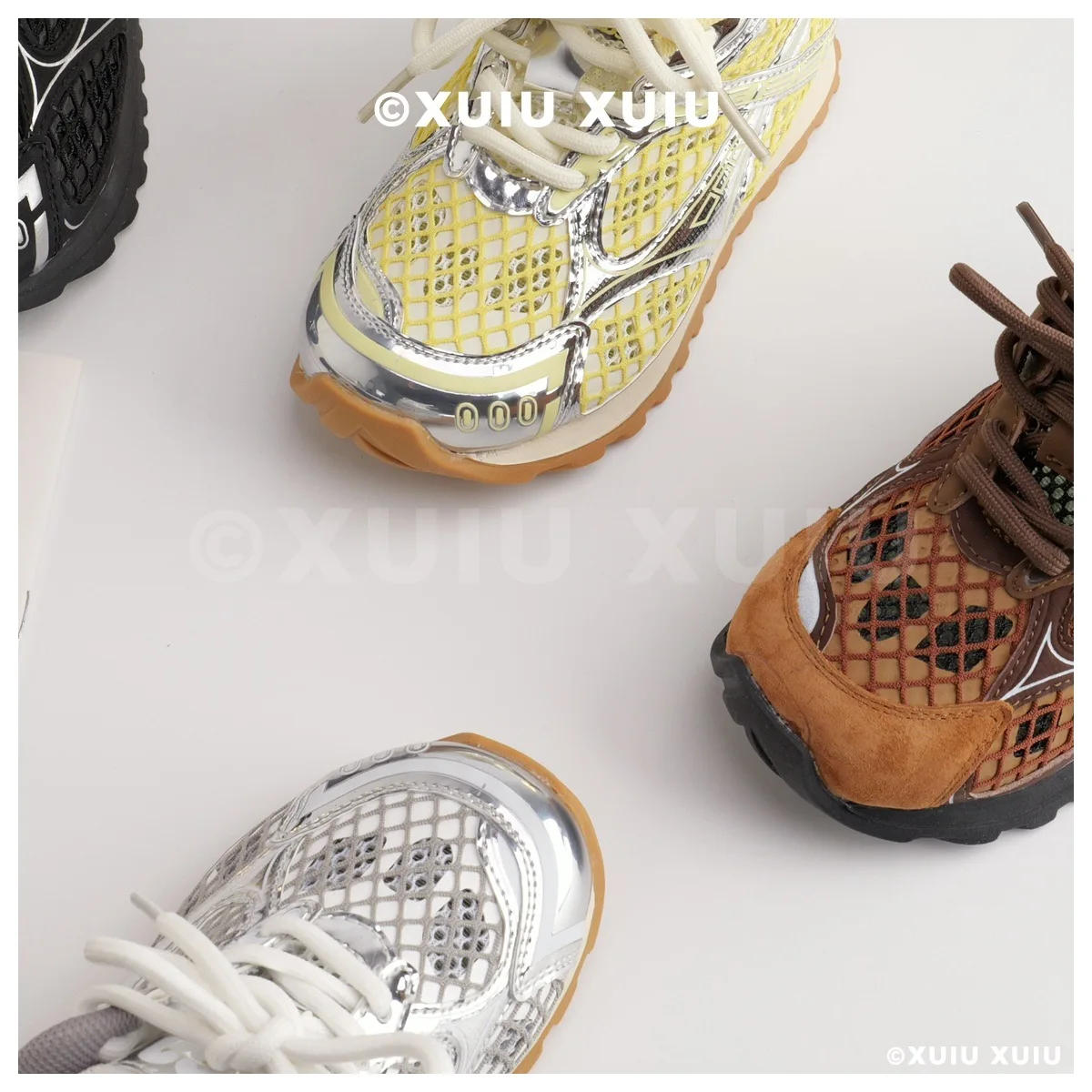 Description Picture 4 of item2025 Summer Baby Toddler Kid Breathable Hollow Orbit Metallic Sneaker Children Casual Fashion Tenis Shoe Boy Girl Sports Shoes