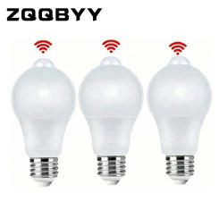 220V E27 PIR Motion Sensor Lamp 9W 12W 15W 18W LED Bulb with Motion Sensor Infrared Radiation Motion Detector Security Light