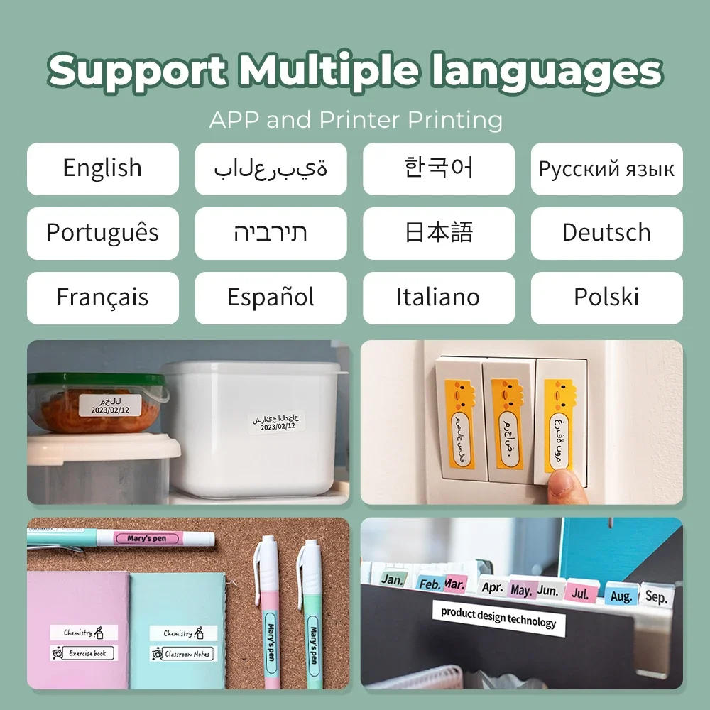 Description Picture 6 of itemPhomemo Q30 Sticker Label Printer Wireless Pocket Handheld Printer Thermal Label Sticker Study Marker Similar as D11 D110 D101