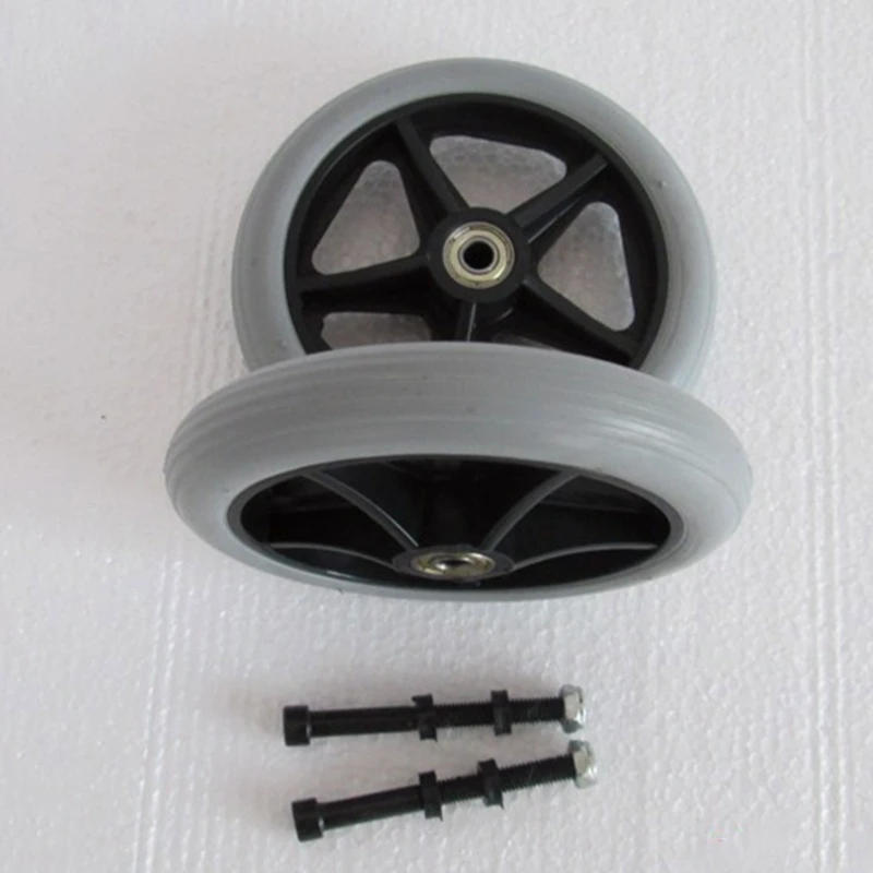 Description Picture 4 of item2Pcs Front Caster Solid Tire Wheel for Electric & Manual Wheelchairs DropShipping