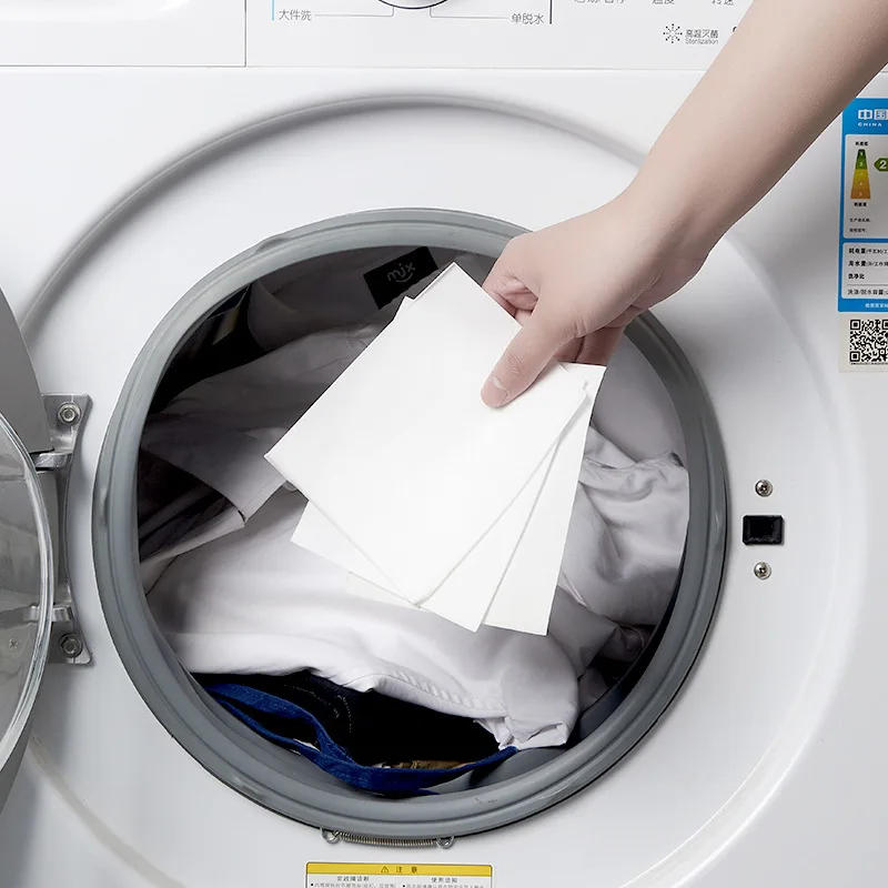 Description Picture 2 of item30 PCS/Bag Laundry Tablets Concentrated Washing Powder Underwear Detergent Sheet Laundry Bubble Paper Clothing Cleaning Product