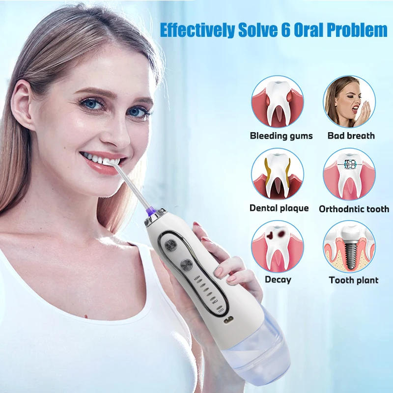 Description Picture 6 of itemPortable Irrigator Electric Water Flosser Mouth Washing High-frequency Pulse Oral For Teeth Whitening Cleaning Home Appliance