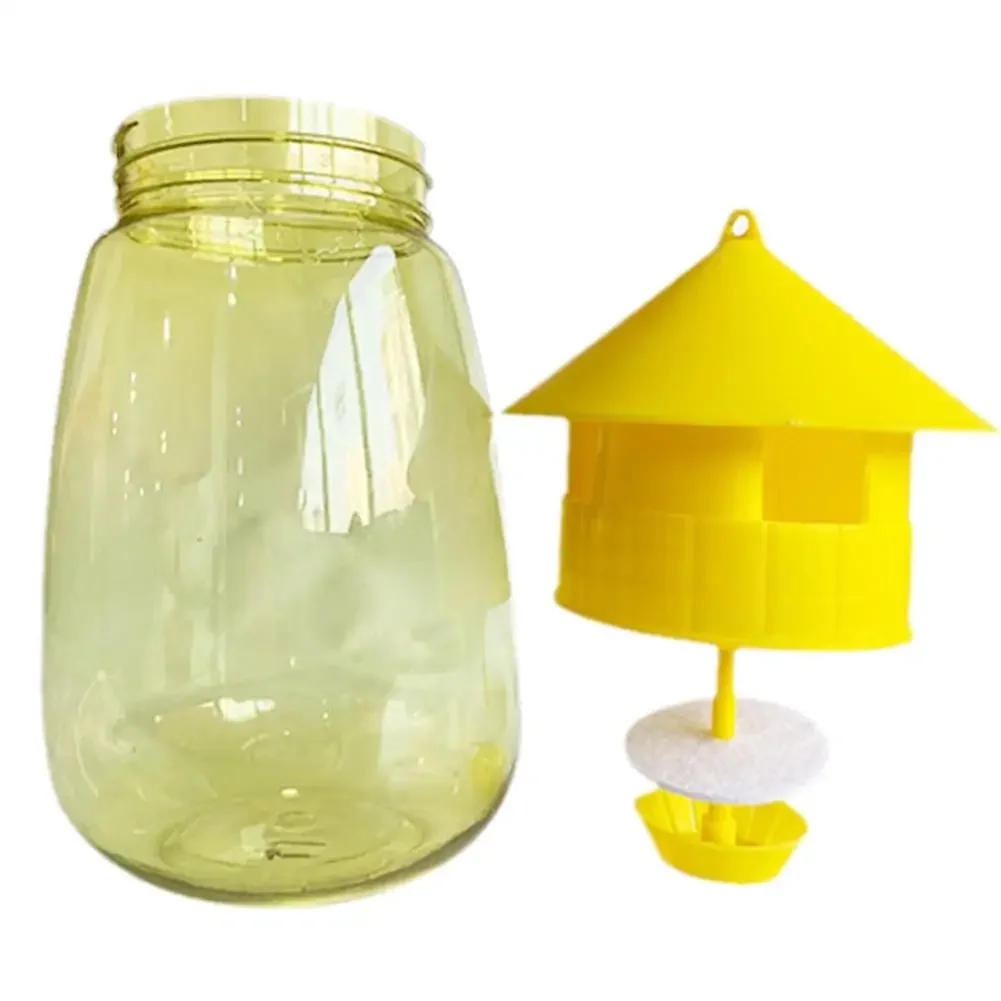 Description Picture 4 of itemFruit Fly Trap Killer Yellow Plastic Drosophila Trap Anti Fly Fruit Fly killer Catcher Orchard Insect Trap Pest Control Products