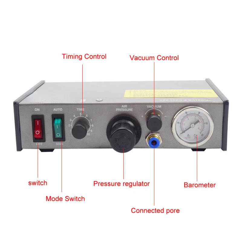 Description Picture 6 of item1PC Semi-Auto Glue Dispenser PCB Solder Paste Liquid Controller Dropper Fluid Dispenser Epoxy Machine 220V