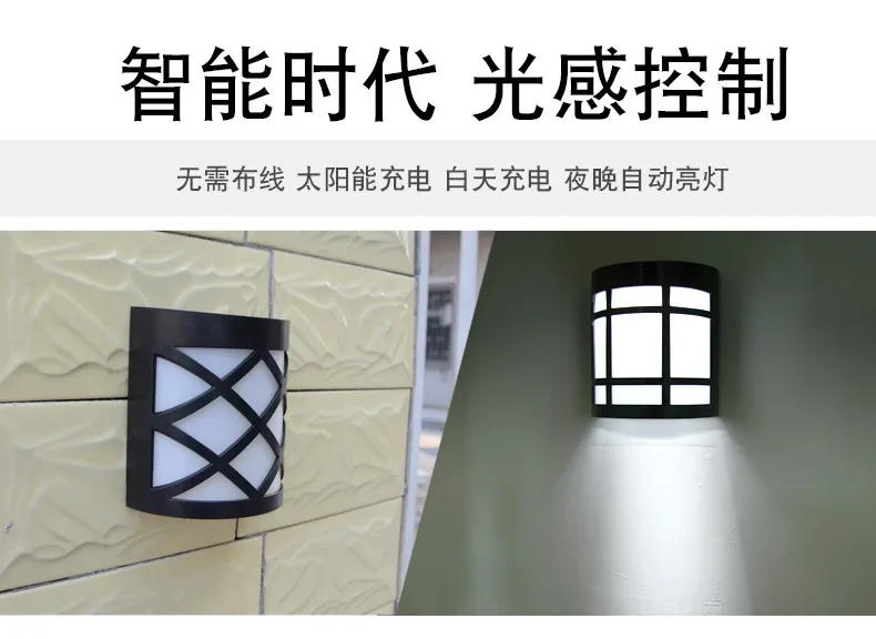 Description Picture 3 of item6 LED Solar Fence Lights Outdoor Solar Deck Lights 7 Colors Changing Waterproof Wall Lamp for Fence Patio Yard Step Garden Decor