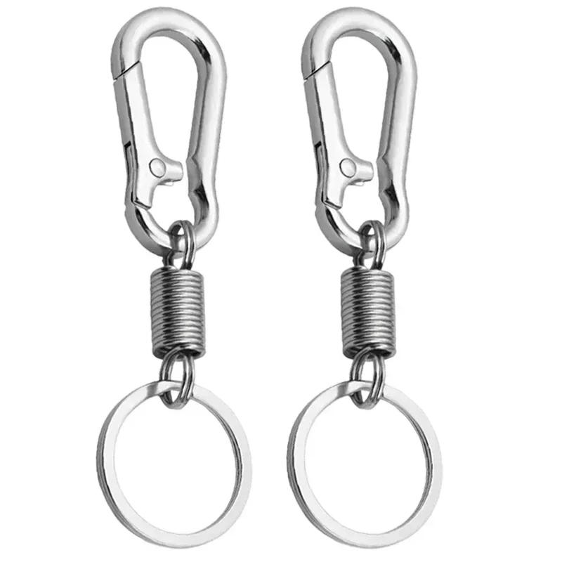 Description Picture 6 of itemSpring Keychain Zinc Alloy Carabiner Buckle Key Rings Anti-lost Climbing Hook Car Keychians Man Metal Key Chains Accessories