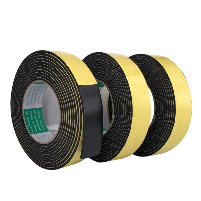 Description Picture 5 of item10M Rubber Sponge Seal Strip Door Window Seal Strip Self Adhesive Soundproof Anti-collision Tape Wall Insulation Acoustic Foam