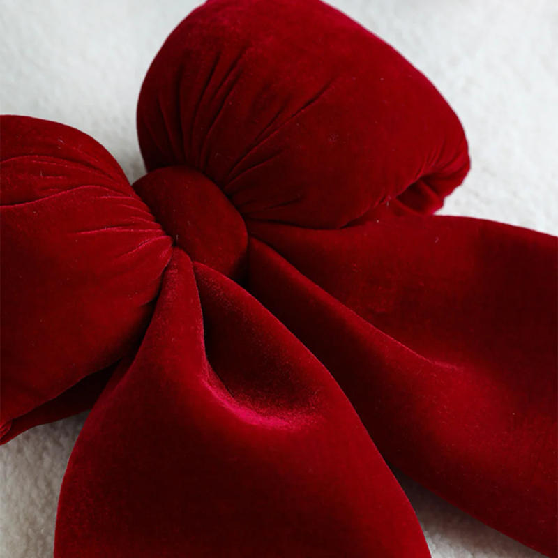 Description Picture 6 of itemChristmas Red Wreath Bows Tree Ornament S/M/L Velvet Xmas Ties Bow For Home Party Wedding Christmas Tree Hanging Decoration