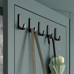 6Pcs Self Adhesive Strong Wall Hooks Towel Hook Door Hanger Key Bag Coat Hook Holder Kitchen Bathroom Accessories Home Organizer