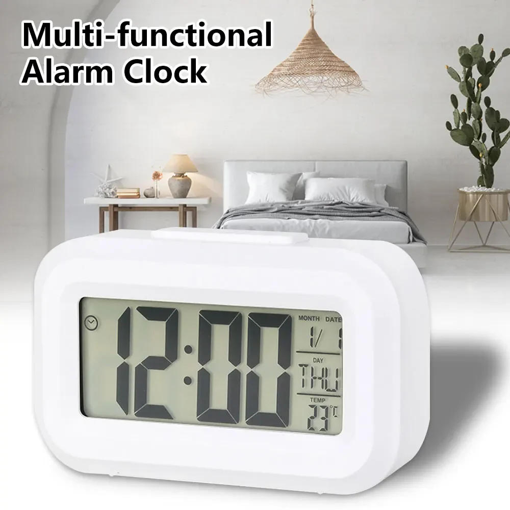 Description Picture 3 of itemLED Digital Alarm Clock Children's Bedroom Clock for Room Bedside Table Suitable for Home Offices Kids Clocks Decor Garden
