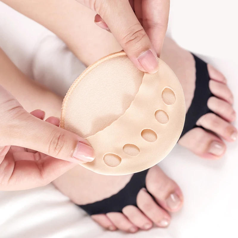 Description Picture 3 of item6Pcs Five Toes Forefoot Pads Women High Heels Half Insoles Orthotics Pain Relief Foot Care Feet Pain Massaging Toe Pad Inserts
