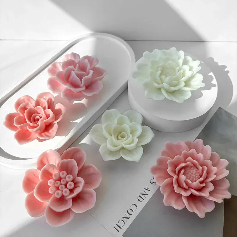 Description Picture 4 of itemSilicone Mold for Floral Scented Candles Rose Crystal Drip Glue Aromatherapy Decoration Mold DIY Resin Chocolate Baking Mould