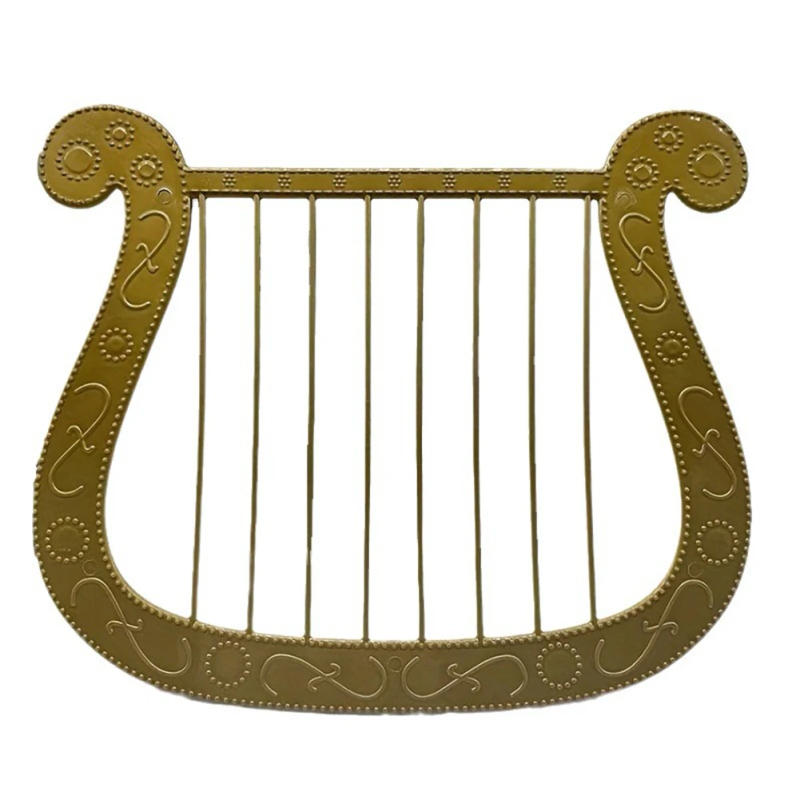 Description Picture 2 of item1pc Simulated Harp Model Instrument Plastic Harp Halloween Costume ForCostume Halloween Angel Theme Party Dress Up Accessories