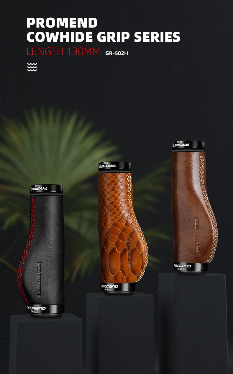 Description Picture 2 of itemBicycle Leather Grip Mountain Bike Grip Folding Bike Lock Gloves Ergonomic Meat Ball Grip Bicycle Handlebar Grips