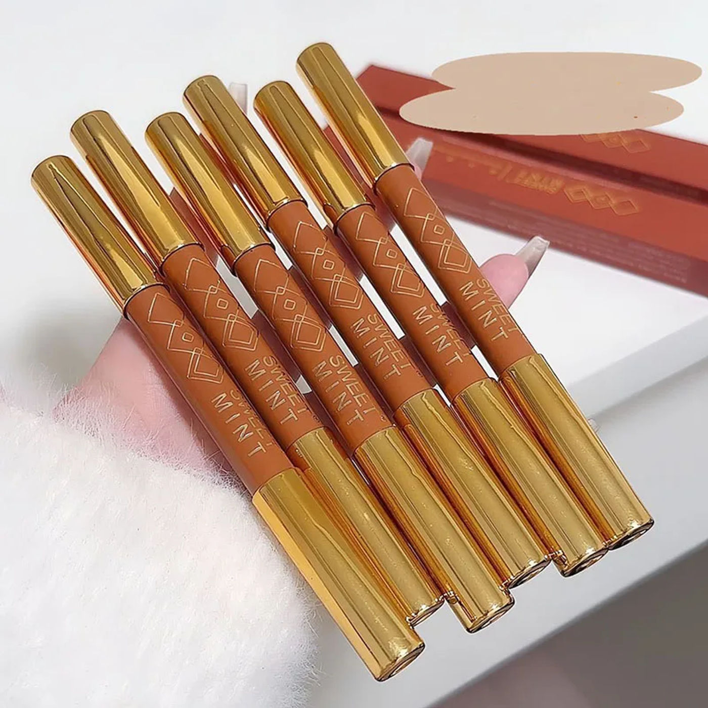 Description Picture 4 of itemDouble-ended Contouring Shading Pen Face Brighten Nose Shadow Profile  Natural Three-dimensional Highlight Stick Korean Makeup