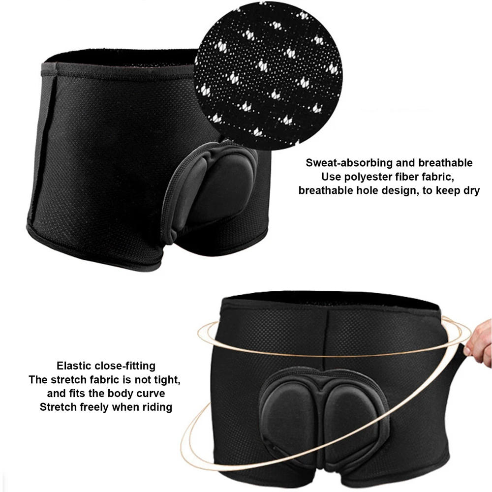 Description Picture 5 of item1Pcs Cycling Underwear for Men, 4D Gel Padded Bike Bicycle Shorts Cycle Biking Riding Undershorts MTB Mountain Brief