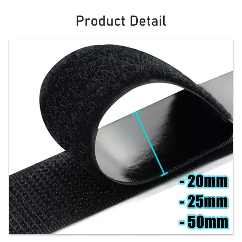 Description Picture 5 of item5M*20/50mm Magic Fastener Tapes Self Adhesive Hook and Loop Nylon Sticker Velcroes Tape for DIY Carpet Mat Anti Slip Fixed Strap