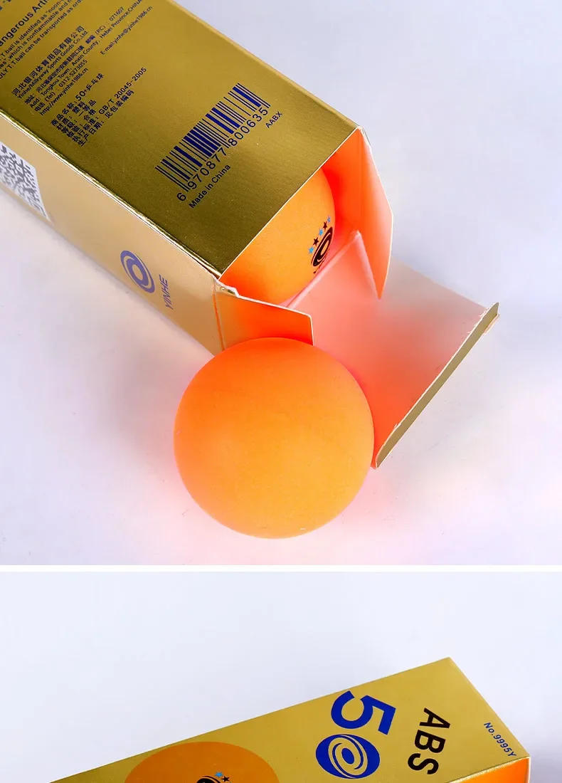 Description Picture 5 of itemYINHE 2/5PCS/Box Table Tennis Balls 5Stars 50+mm Plastic ABS+ Material Seamed Ping Pong Ball for Training and Entertainment Ball
