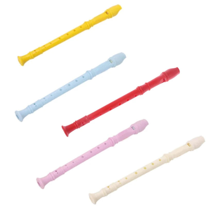 Description Picture 2 of itemPlastic Instrument Musical Soprano Recorder Long Flute 8 Holes
