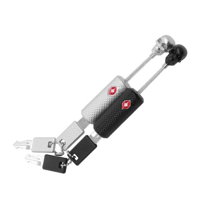 Description Picture 5 of itemTravel Padlock Skull Wire Rope Customs Lock Anti-Theft Safe Suitcase Lock for Suitcase Luggage Computer Bag Durable