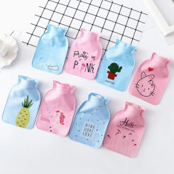 Cute Cartoon PVC Hot Water Bottle Hotwater Warmer Screw Top Quality Portable Products Accessories Hot Water Bottles
