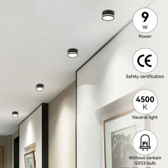 Surface Mounted DownLight Indoor Led Spot Spotlight Home Replaceable Gx53 Bulbs 110V 220V Ceiling Light For Living Room Lighting