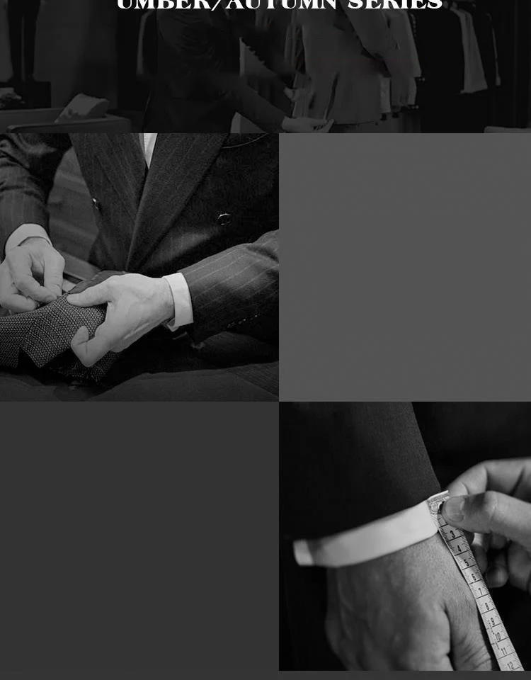 Description Picture 4 of itemBROWON Brand Korean Coat Men 2024 Autumn and Winter Woolen Men Coat New Casual Slim Fit Windbreaker Long Solid Color Men Jacket