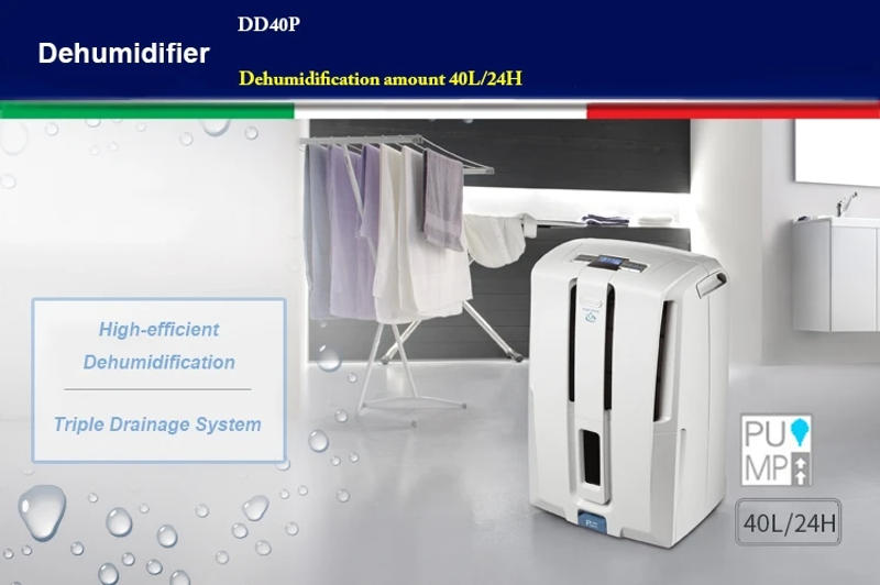 Description Picture 2 of itemAc220-240v 50-60hz 620W Power Electric Dehumidifier with Defrost Function 7L Water Tank Capacity 40L/24H Dehumidify Air Dryer