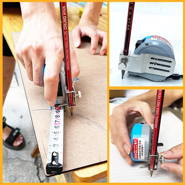 Description Picture 5 of itemTape Measures Fixed Clip Easy To Mark Scribing Drawing Lines Flexible Ruler Position Clamp Measuring Gauging Attachment Tool