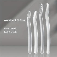 4pcs Eyebrow Razor, Face Razors For Women Facial Hair, Eyebrow Shaver, Dermaplaning Tool To Exfoliate And Refresh The Skin