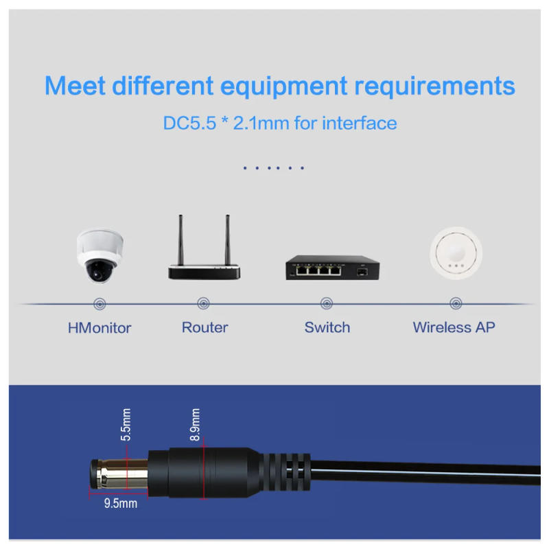 Description Picture 6 of itemUniversal Power Adapter AC 220V 110V TO DC 12V Volt 2A 24W DC Female Switching Power Supply 12V DC Source Lighting Transformer