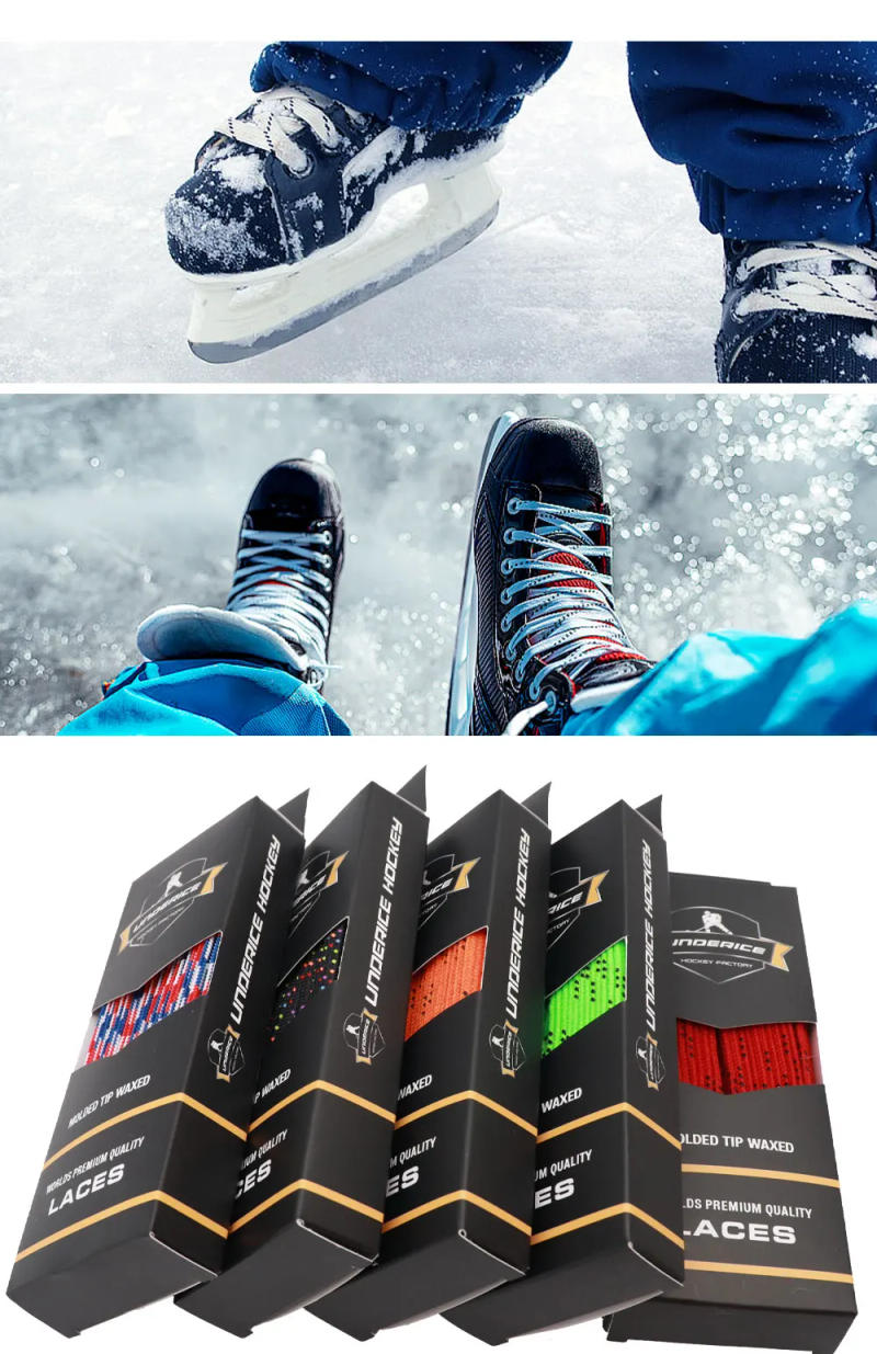 Description Picture 5 of itemIce Hockey Skate Laces 9 Colors Hockey Skate Shoe Lacer Dual Layer Braid 84-120inch Box-Packed Hockey Accessories