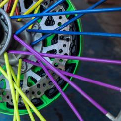 Bicycle Wheel Spoked Protector Wrap universal sleeve protective cover colored spoke cover motorcycle modification accessories