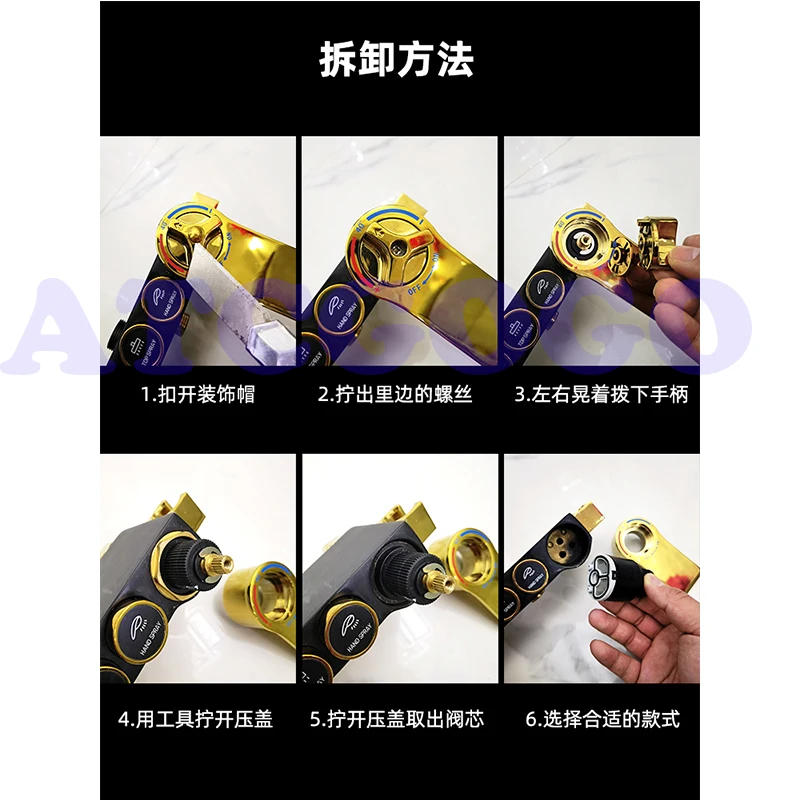 Description Picture 2 of itemHot and cold water mixing valve bounce switch thermostatic shower  cartridges