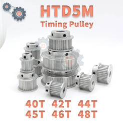HTD 5M Timing Pulley 40Teeth 42Teeth 44Teeth 45Teeth 46Teeth 48Teeth HTD5M Belt Pulley 40T 42T 44T 45T 46T 48T HTD5M Timing Belt