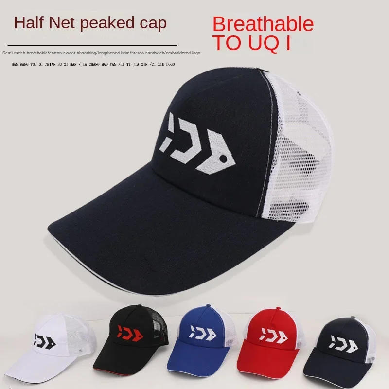 Description Picture 2 of itemOutdoor Breathable Fishing Cap, Mesh Sun Protection, Duck Tongue, Fishing Hat for Men, Sport Fishermen Baseball Hat