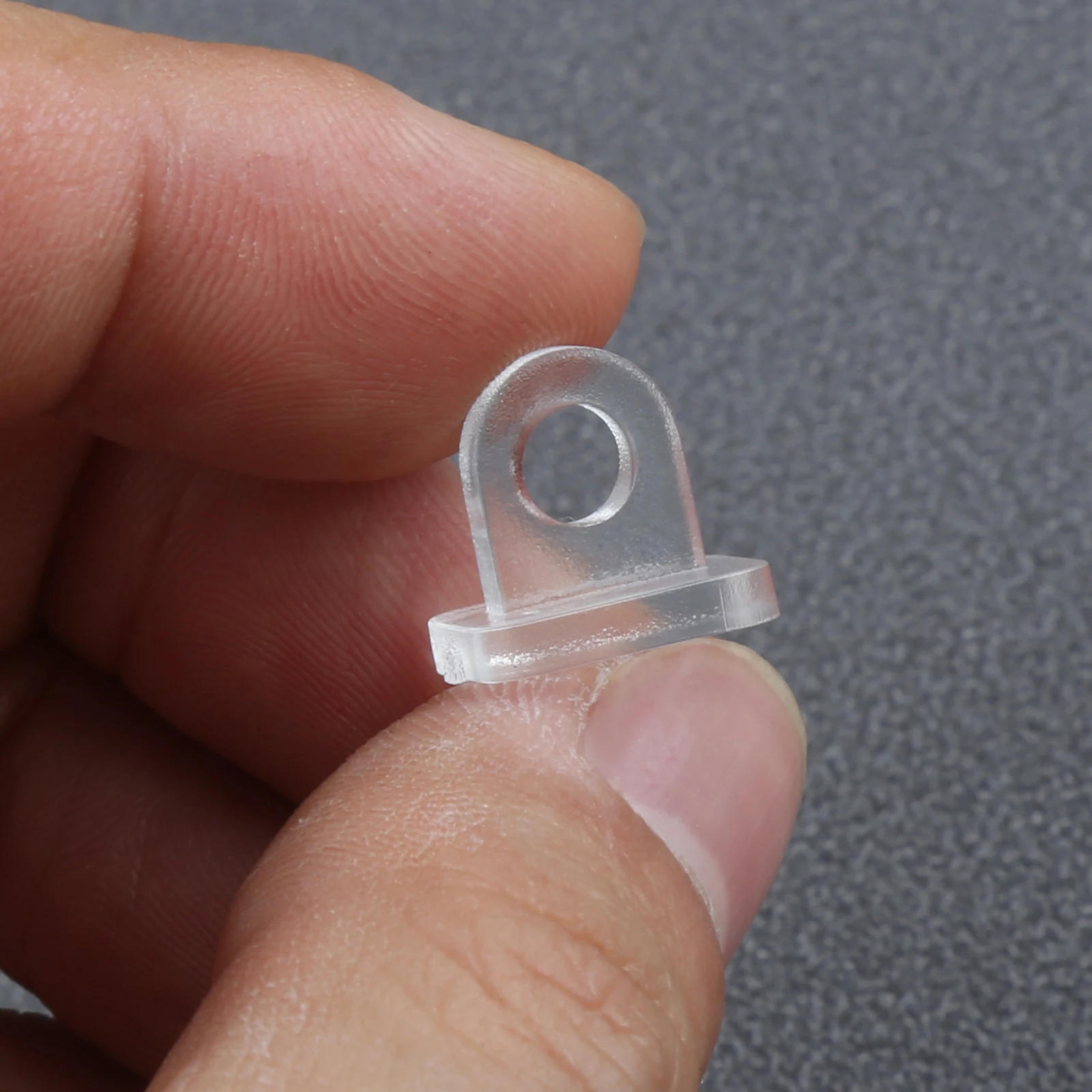 Description Picture 4 of item4 Sets Mini Hasp Latches Box Locks Jewelry Hinge Acrylic Buckle Clear Transparent Plastic Mini Cabinet Padlock Buckles 41*16mm