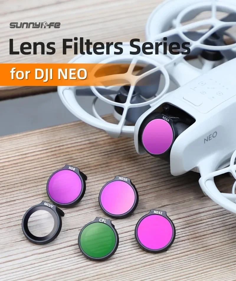 Description Picture 2 of itemLens Filter for DJI Neo ND Filters Set Lens Filter Kit ND MCUV HD Optical Glass Camera Filter for DJI Neo Drone Accessories
