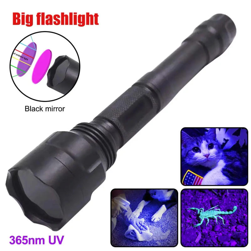 Description Picture 4 of item5W UV flashlight 365nm black light LED flashlight