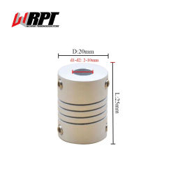 Aluminum Alloy Elastic Engraving Machine Winding Coupling 3D Printer Parts Accessory Stepper Motor Coupler RS-20X25