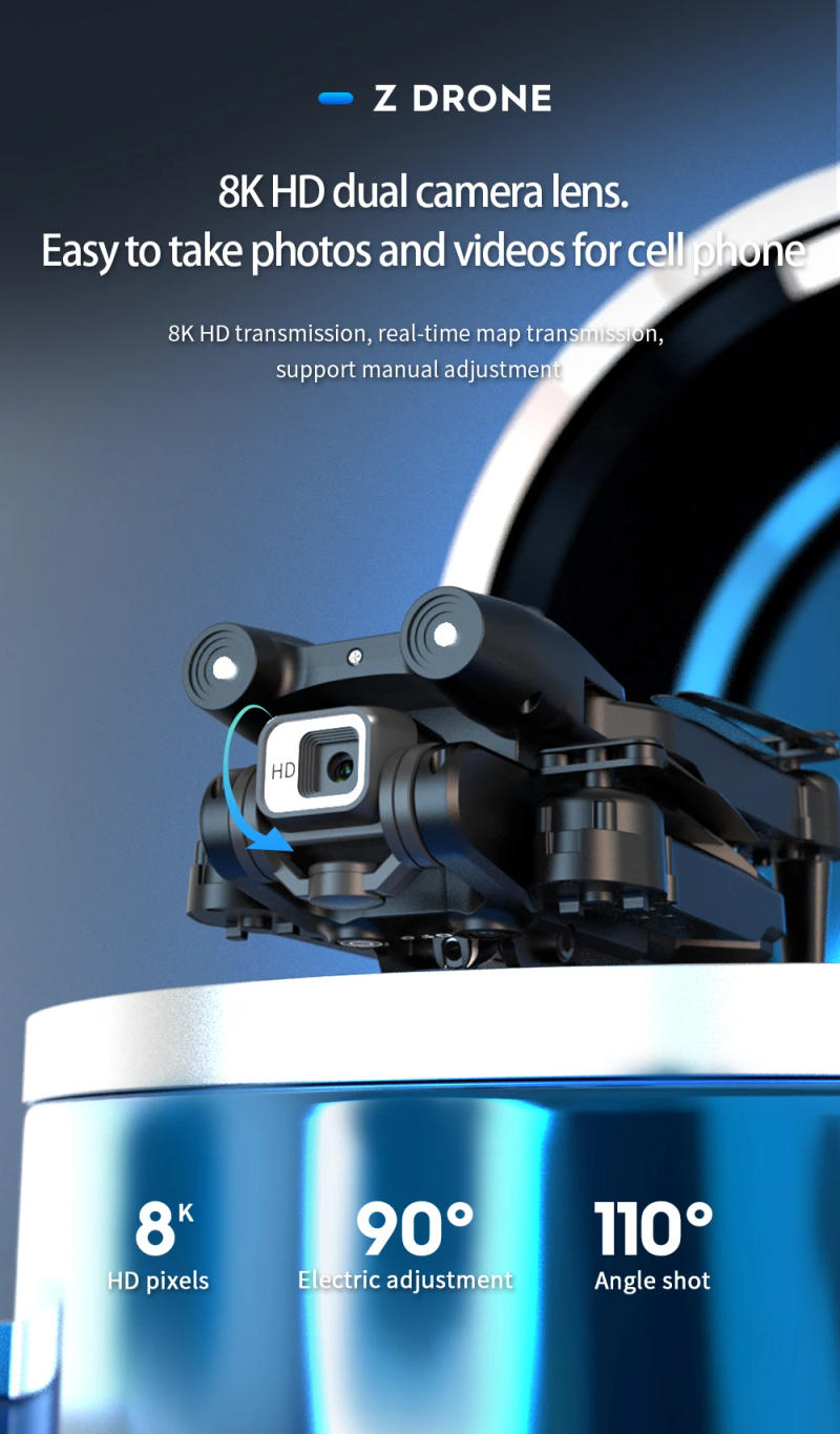 Description Picture 5 of itemZ908 Pro Max Drone 4K Profesional Dual HD Camera Brushless Motor GPS FPV Obstacle Avoidance Foldable RC Quadcopter Dron Toys