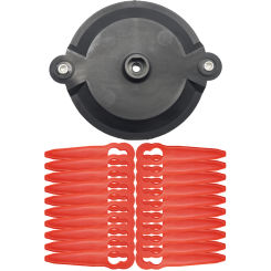 Brush Cutter Head Grass Trimmer Plastic Blade for Parkside PRTA 20Li A1311046 Lawn Mower Trimmer Blade Lawn Mower Parts