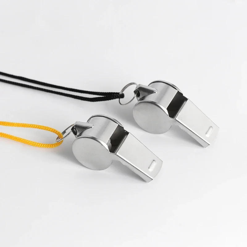 Description Picture 6 of itemMetal Whistle Referee Sport Rugby Stainless Steel Whistles Soccer Football BasketballParty Training School Cheerleadingtools