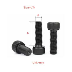 12.9 Grade Internal Hexagonal Screw High-Strength Bolt Cup Head Cylindrical Head Screw Full Thread M1.4M1.6M2M2.5